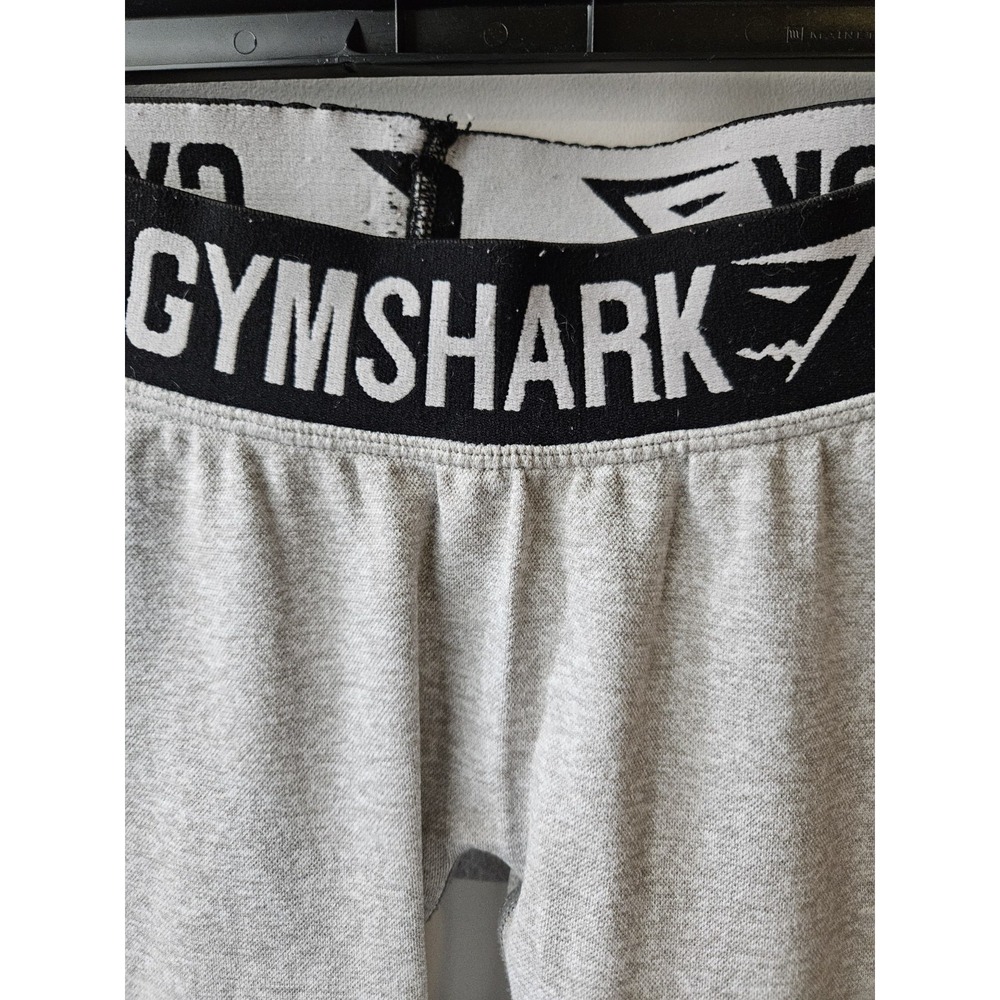 Gymshark Women XS Gray Athletic Leggings Logo Waistband 22x26 Pre-Owned NO SIZE - Picture 3 of 7